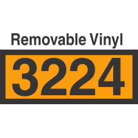 UN3224 Removable Vinyl DOT Orange Panel