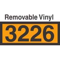 UN3226 Removable Vinyl DOT Orange Panel