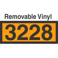 UN3228 Removable Vinyl DOT Orange Panel