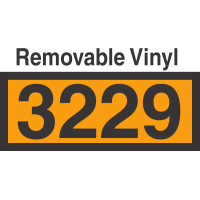 UN3229 Removable Vinyl DOT Orange Panel