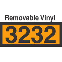 UN3232 Removable Vinyl DOT Orange Panel