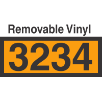 UN3234 Removable Vinyl DOT Orange Panel