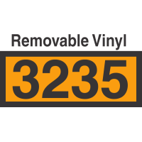 UN3235 Removable Vinyl DOT Orange Panel