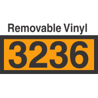 UN3236 Removable Vinyl DOT Orange Panel