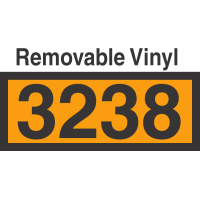 UN3238 Removable Vinyl DOT Orange Panel