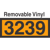 UN3239 Removable Vinyl DOT Orange Panel