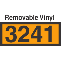 UN3241 Removable Vinyl DOT Orange Panel