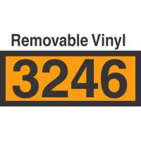 UN3246 Removable Vinyl DOT Orange Panel