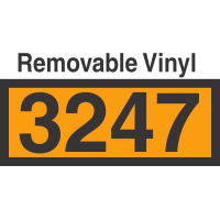 UN3247 Removable Vinyl DOT Orange Panel