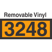 UN3248 Removable Vinyl DOT Orange Panel