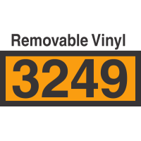 UN3249 Removable Vinyl DOT Orange Panel