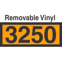 UN3250 Removable Vinyl DOT Orange Panel