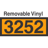 UN3252 Removable Vinyl DOT Orange Panel