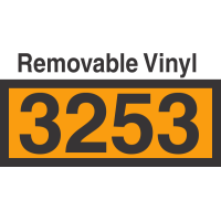 UN3253 Removable Vinyl DOT Orange Panel