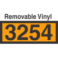 UN3254 Removable Vinyl DOT Orange Panel