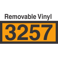 UN3257 Removable Vinyl DOT Orange Panel