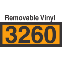 UN3260 Removable Vinyl DOT Orange Panel