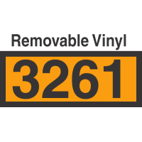 UN3261 Removable Vinyl DOT Orange Panel