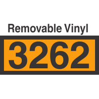 UN3262 Removable Vinyl DOT Orange Panel