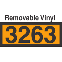 UN3263 Removable Vinyl DOT Orange Panel