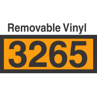 UN3265 Removable Vinyl DOT Orange Panel