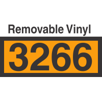 UN3266 Removable Vinyl DOT Orange Panel