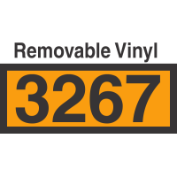 UN3267 Removable Vinyl DOT Orange Panel