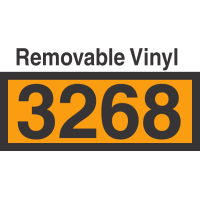 UN3268 Removable Vinyl DOT Orange Panel