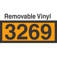 UN3269 Removable Vinyl DOT Orange Panel