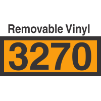 UN3270 Removable Vinyl DOT Orange Panel