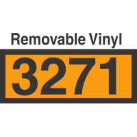 UN3271 Removable Vinyl DOT Orange Panel