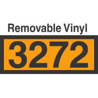 UN3272 Removable Vinyl DOT Orange Panel