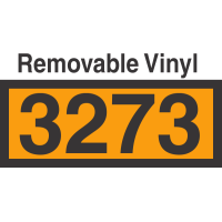 UN3273 Removable Vinyl DOT Orange Panel