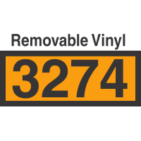 UN3274 Removable Vinyl DOT Orange Panel