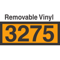 UN3275 Removable Vinyl DOT Orange Panel