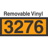 UN3276 Removable Vinyl DOT Orange Panel