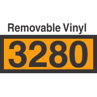 UN3280 Removable Vinyl DOT Orange Panel