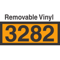 UN3282 Removable Vinyl DOT Orange Panel