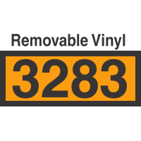 UN3283 Removable Vinyl DOT Orange Panel