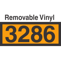 UN3286 Removable Vinyl DOT Orange Panel