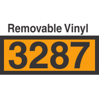 UN3287 Removable Vinyl DOT Orange Panel