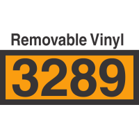 UN3289 Removable Vinyl DOT Orange Panel