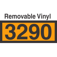 UN3290 Removable Vinyl DOT Orange Panel