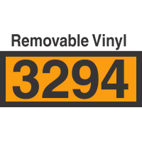 UN3294 Removable Vinyl DOT Orange Panel