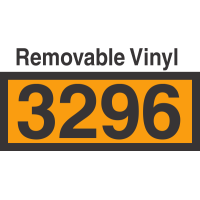 UN3296 Removable Vinyl DOT Orange Panel