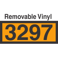 UN3297 Removable Vinyl DOT Orange Panel