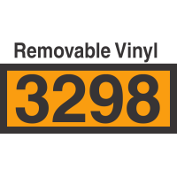 UN3298 Removable Vinyl DOT Orange Panel