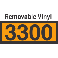 UN3300 Removable Vinyl DOT Orange Panel