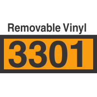 UN3301 Removable Vinyl DOT Orange Panel