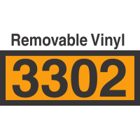 UN3302 Removable Vinyl DOT Orange Panel